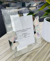 75th Birthday Gift Photo Frame: Portrait (Sweet Pea)