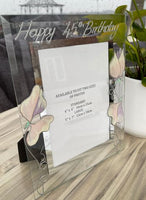 45th Birthday Gift Photo Frame: Portrait (Sweet Pea)