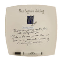 65th Wedding Anniversary Signature Plate: (Hearts/Sq)