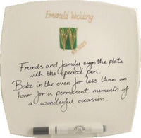 55th Wedding Anniversary Signature Plate: (Hearts/Sq)