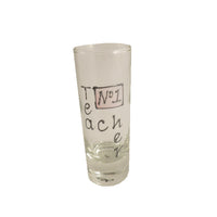 Teacher Design Gift Shot Glass: (Pink)