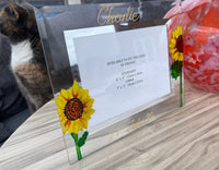 Sunflower Gift Photo Frame: Landscape