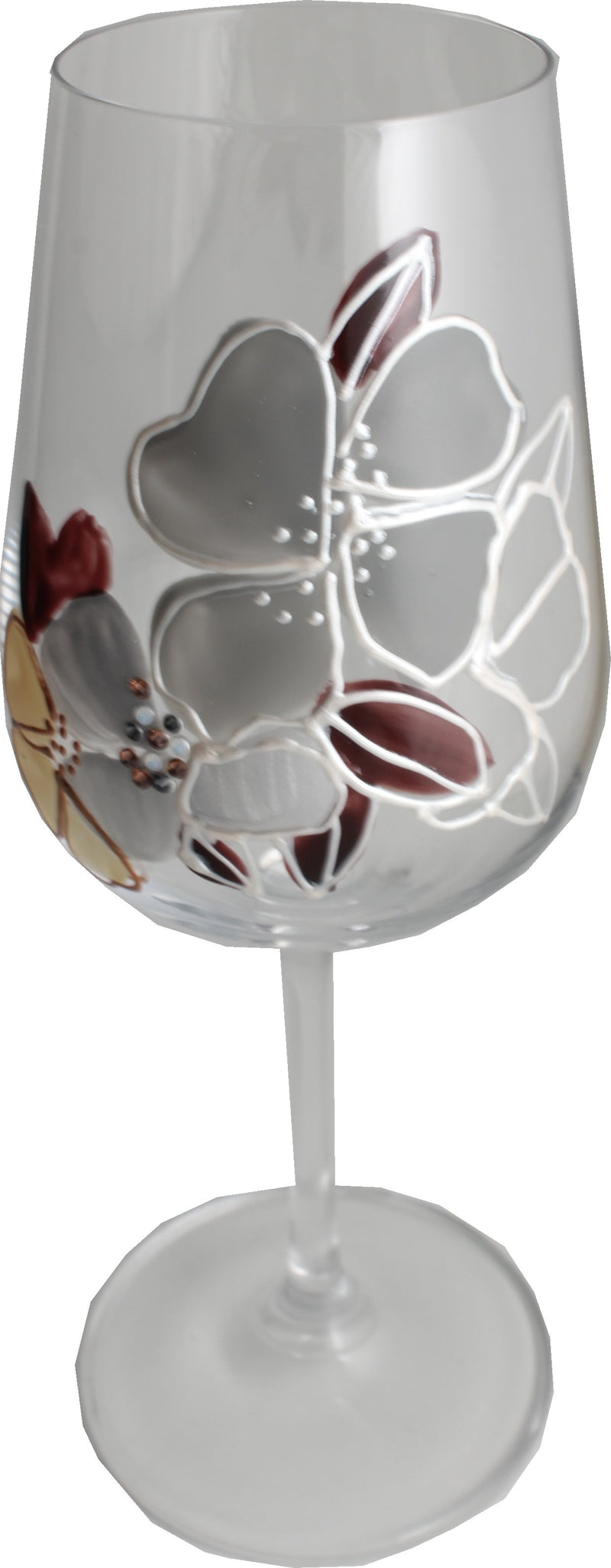 Wine Glass Titanium Crystal Luxury with Crystals