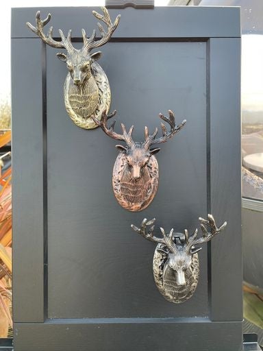 Highland Stag Door Knocker (Gunmetal Silver)