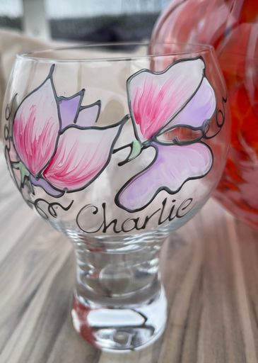 Sweet Pea Gin and Tonic Glass