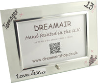 Personalised 13th Birthday Photo Frame: Landscape