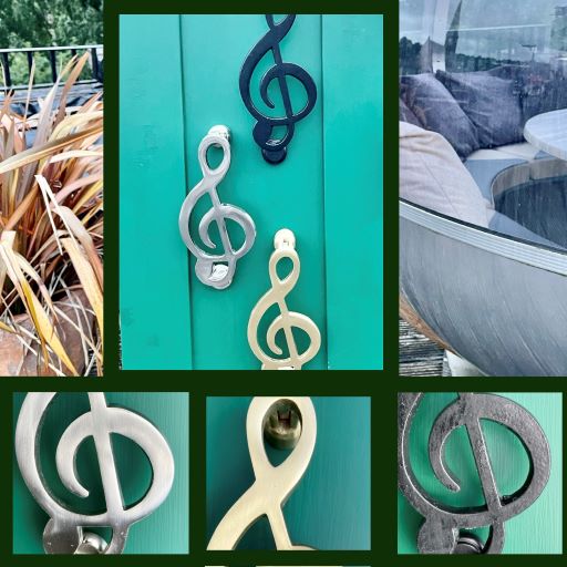 Musical Treble Clef Door Knockers