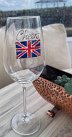 Union Jack Gift Wine Glass: