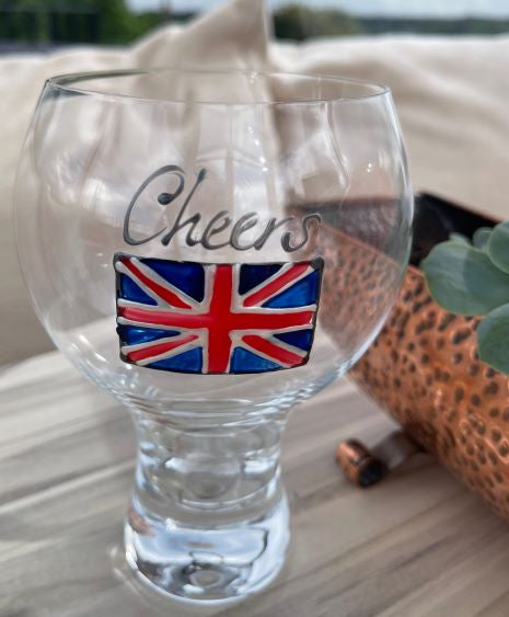 Union Jack Gin and Tonic Glass