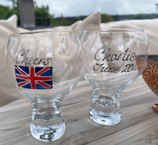 Union Jack Gin and Tonic Glass
