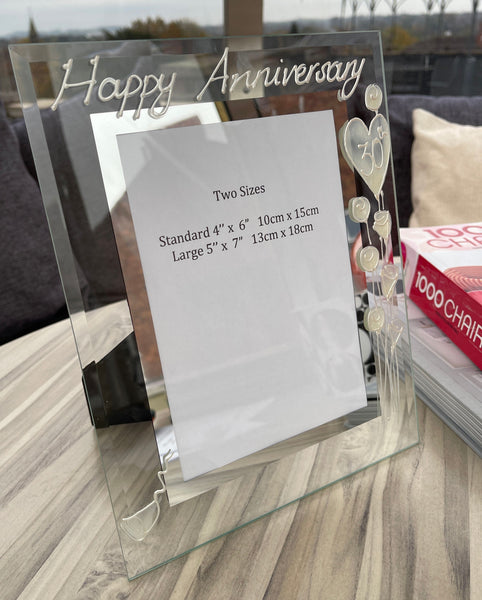 30th Wedding Anniversary Gift Photo: Frame Portrait (Flower)