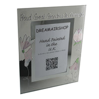 Proud Great Grandma/Grandpa Gift Photo: Frame Port (Sweet Pea)