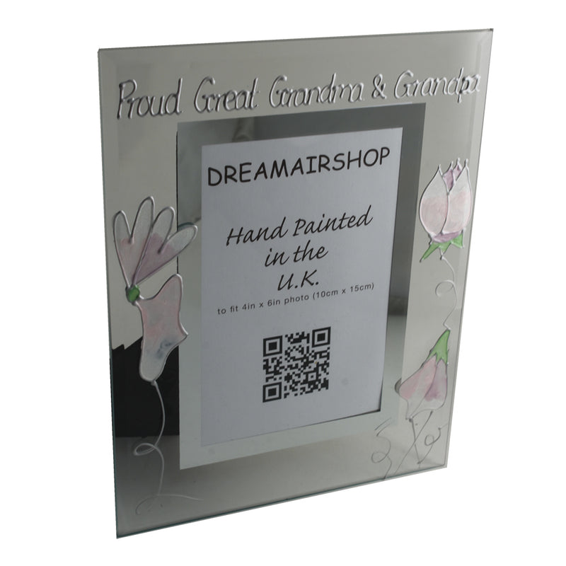 Proud Great Grandma/Grandpa Gift Photo: Frame Port (Sweet Pea)