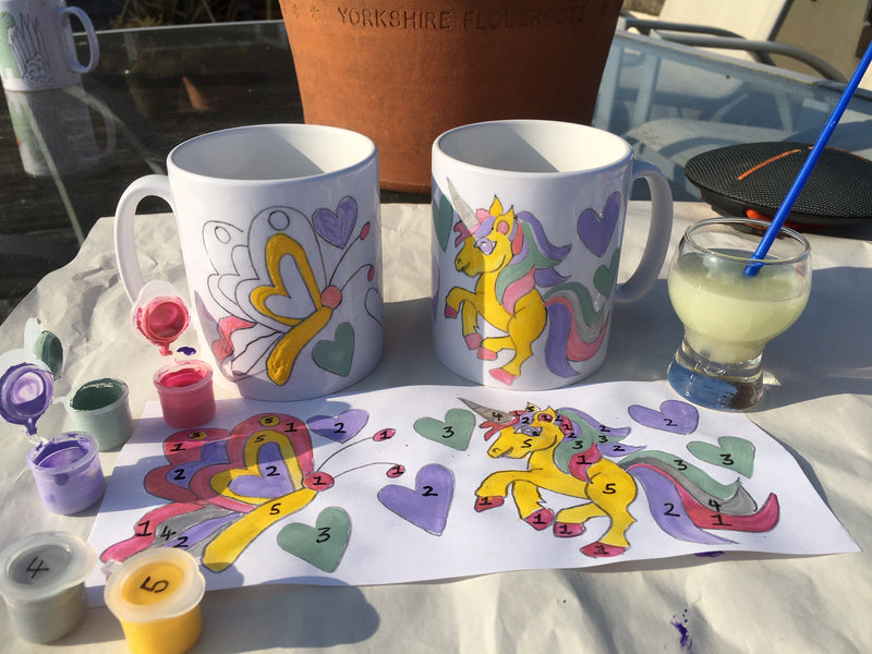 Painting by Numbers Mug Craft Kit Unicorn