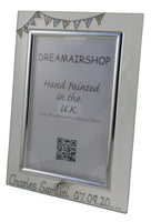 Baby Shower Gift Photo Frame: Portrait (Bunting)