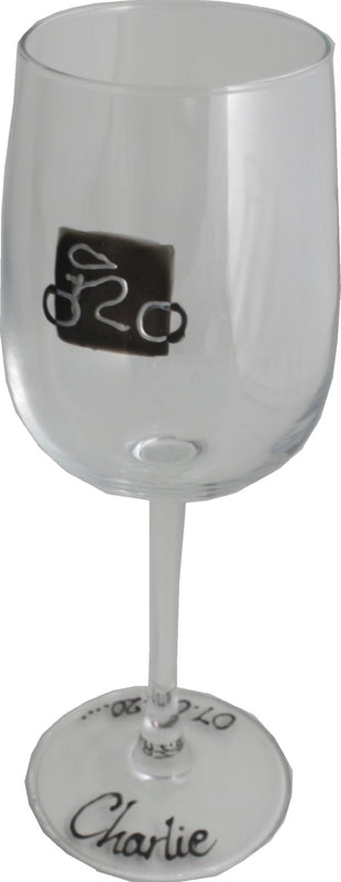 Cycling Design Gift Wine Glass: