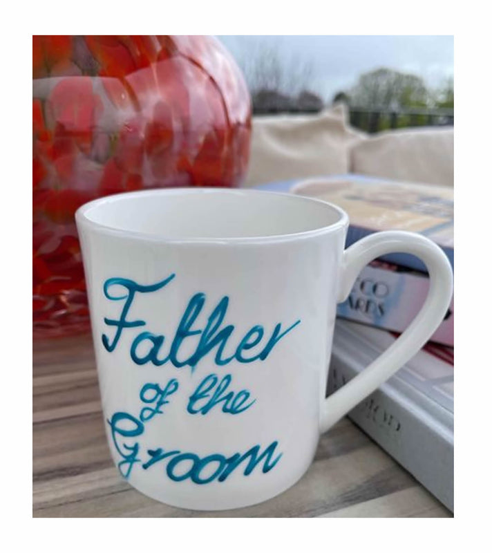 Father of the Groom Fine Bone China 1Pint Mug (Turquoise)