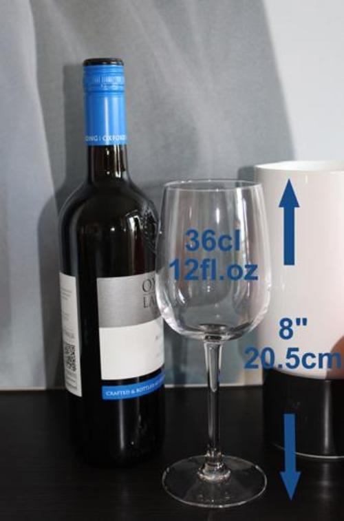 Personalised 50th Wedding Anniversary Wine: Glasses (Blk/Sil)