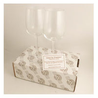 Personalised 35th Wedding Anniversary Wine: Glasses (Blk/Sil)