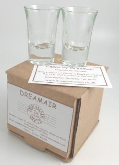 Cycling Design Tall Shot Glass: