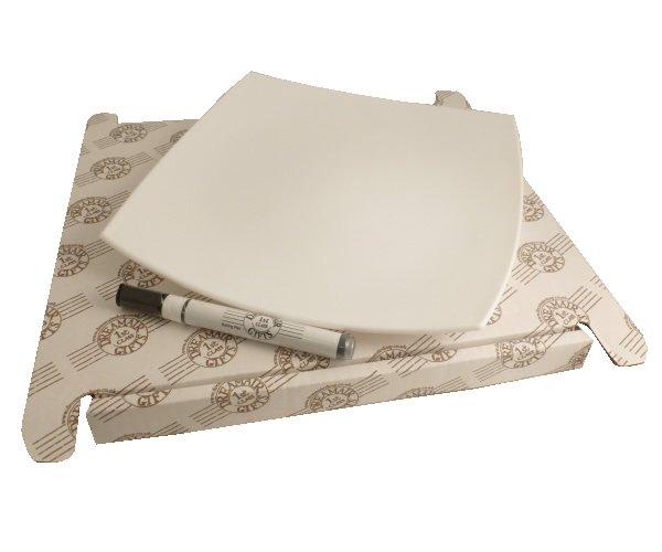 60th Birthday Gift Signature Plate: Square (Sweet Pea)