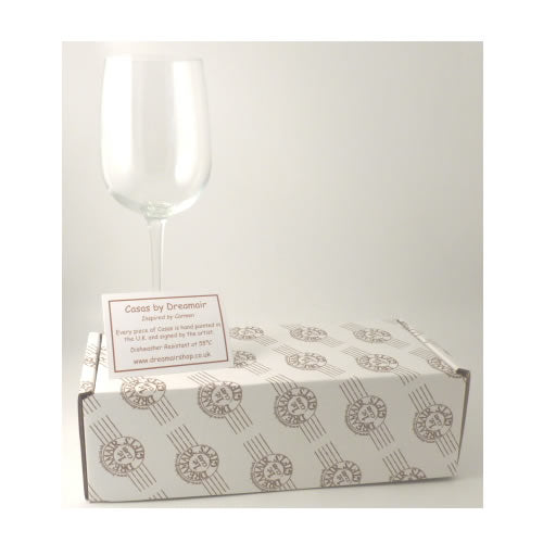 Salvador Dali Luxury Wine Glass: with Crystals x2