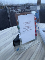 20th Wedding Anniversary Gift Photo: Frame Portrait (Flower)