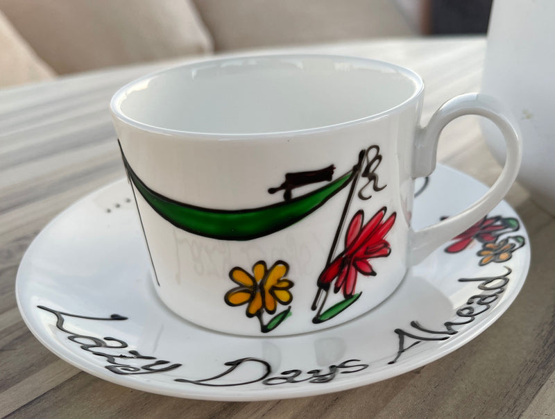 Retirement Fine China Cup & Saucer