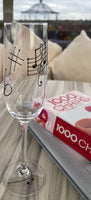 Music Gift Fluted Champagne Glass: