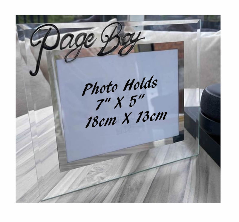 Page Boy Gift Photo Frame Land (Black)