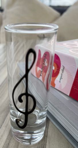 Music Design Gift Shot Glass: