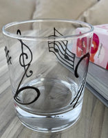 Music Design Gift Whisky Glass:
