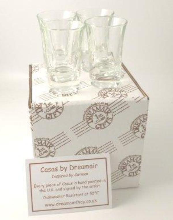 Rugby Design Gift Shot Glasses: (Set 4)