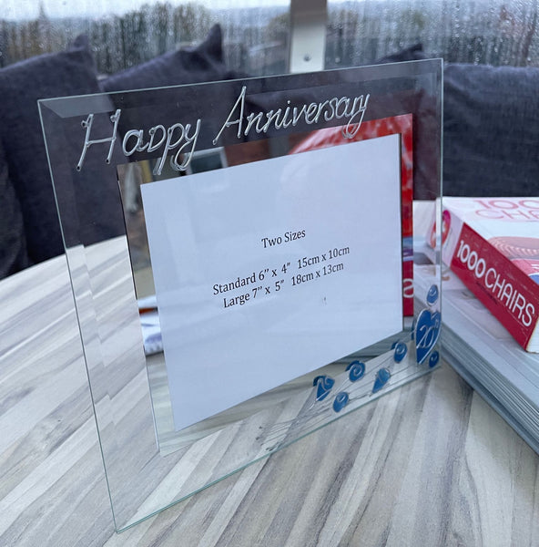 20th Wedding Anniversary Gift Photo: Frame Landscape (Flower)