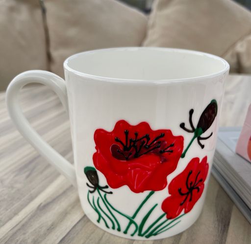 Poppy Fine Bone China Mug 1 pint