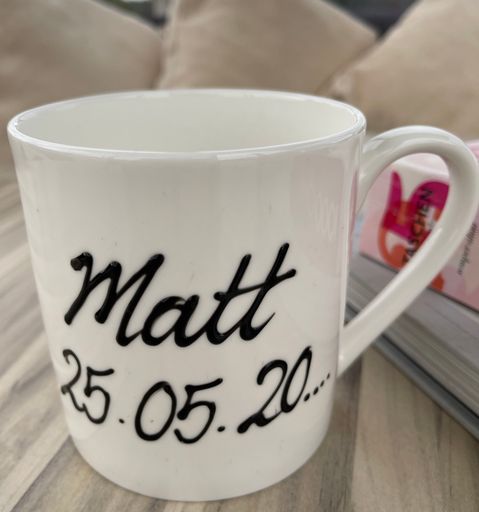 Personalised Poppy 1 Pint Fine Bone China Mug
